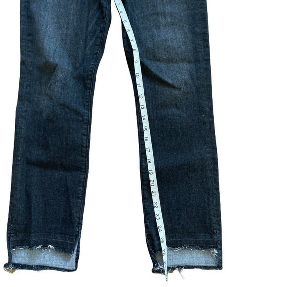 Frame Le High Straight Raw Edge Jeans Ironsides - Picture 8 of 10